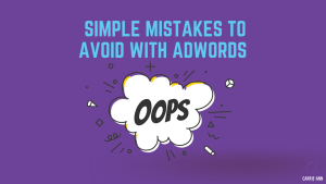 adwords mistakes